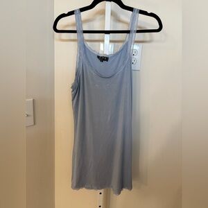 POL Light Blue Lace Tank Top